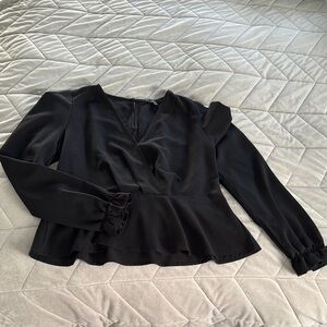 Lulu’s Elegant Black Women's Top